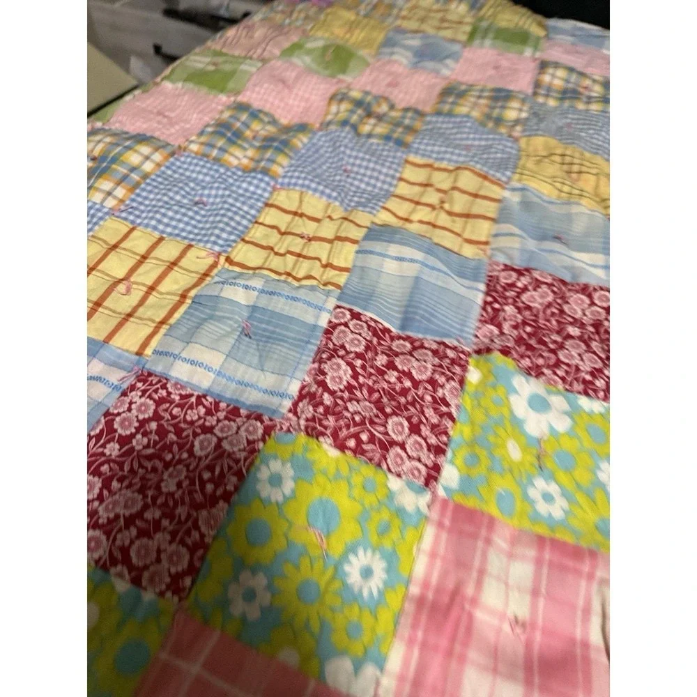 Vintage Handmade PATCWORK QUILT 77
